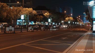 4K抽帧拍摄城市夜景车流.